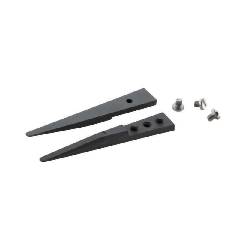 ESD Ceramic Tweezer Tips, Style 2A, Zirconia Tips for 2AZJK.SA, Round, Flat, 1.6"